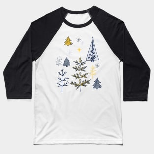 Cute Holiday Forest Baseball T-Shirt
